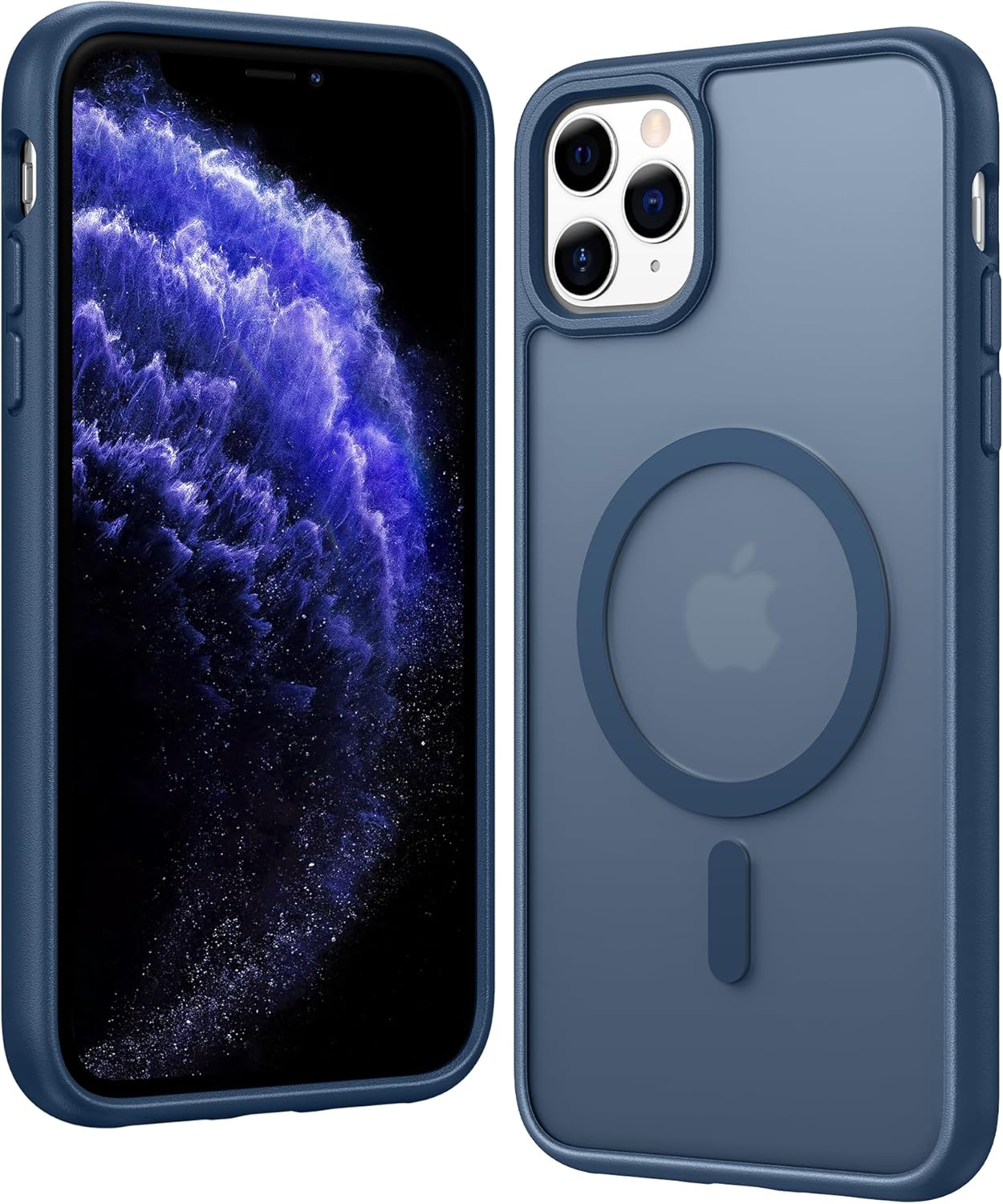 FNTCASE IPhone 16 Case Clear Magnetic MagSafe Screen Protector Drop Proof Rugged