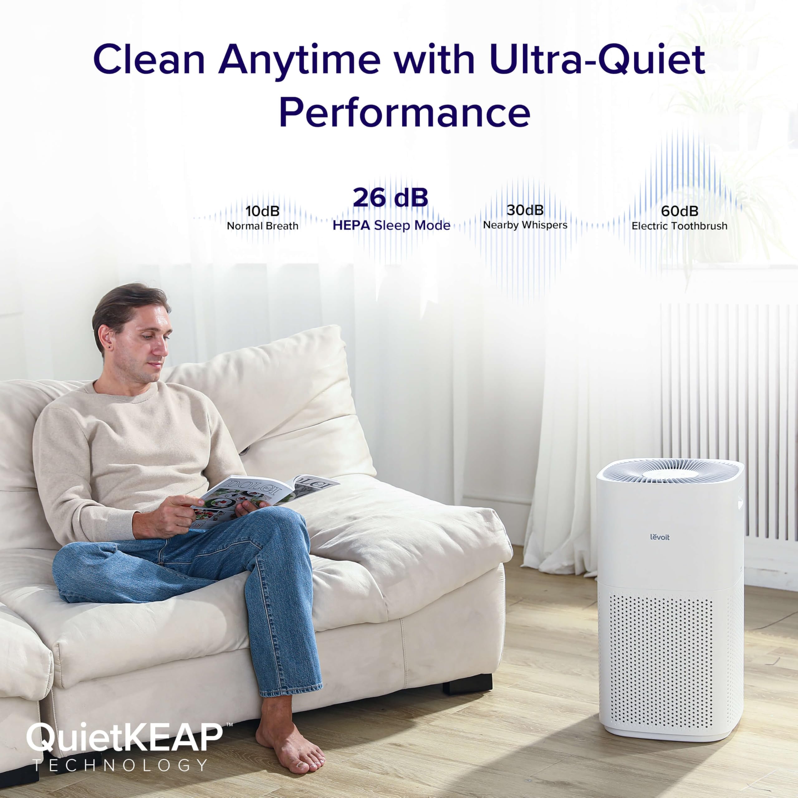 Levoit Smart Air Purifier for Large Rooms