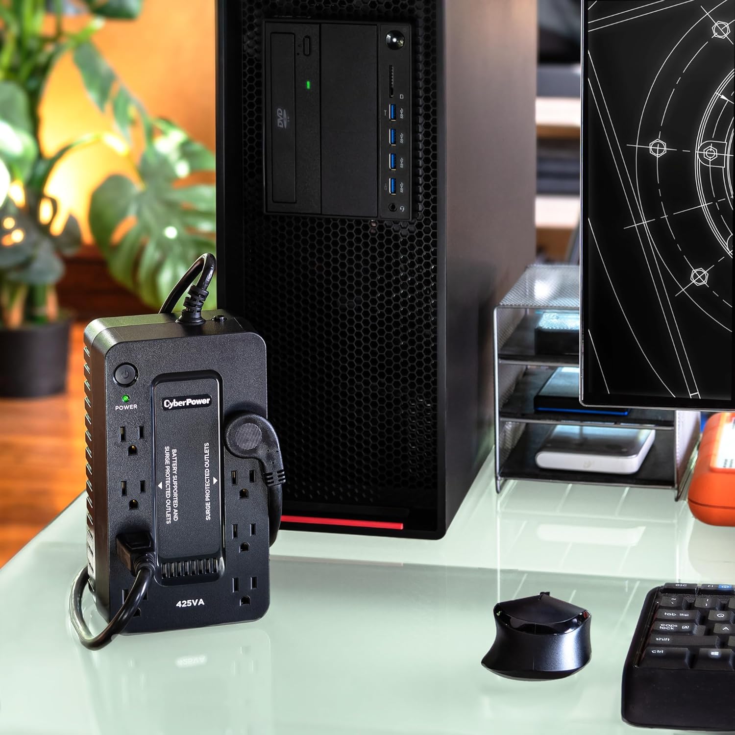 CyberPower ST425 Standby UPS System With Battery Backup
