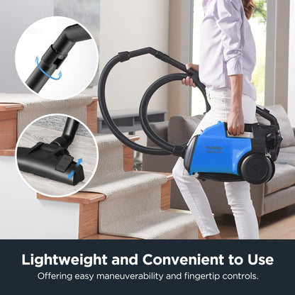 Eureka 3670M Canister Vacuum Lightweight For Carpets Yellow