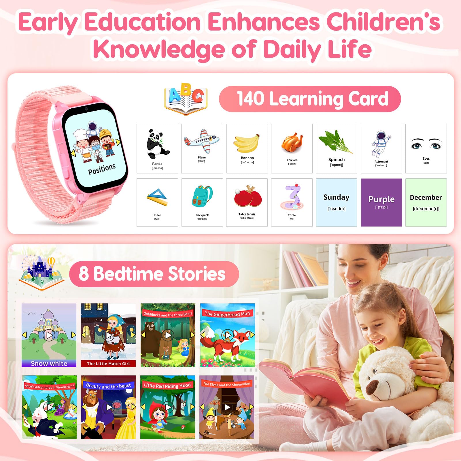 Kids Smartwatch With Educational Games And Camera HD