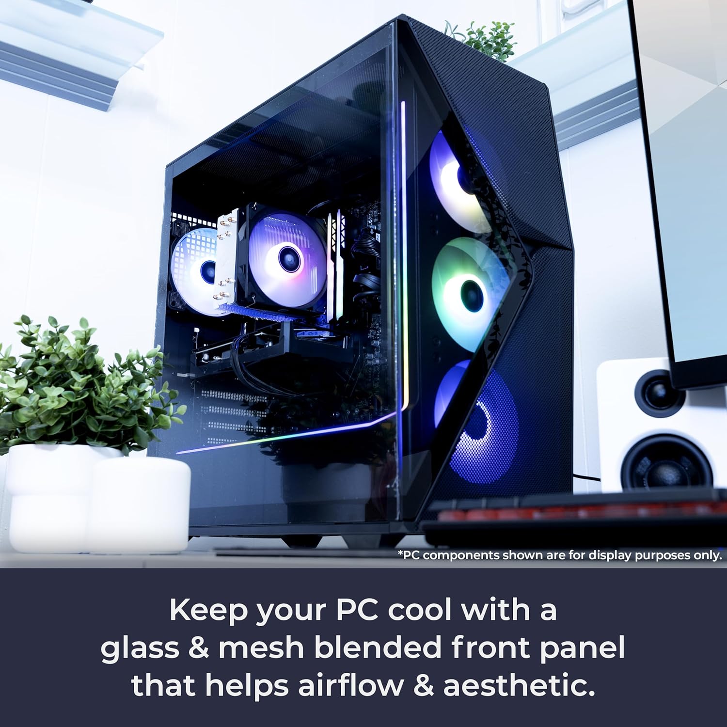 iBUYPOWER Slate MESH Gaming PC With RTX 5070 DDR5 RAM