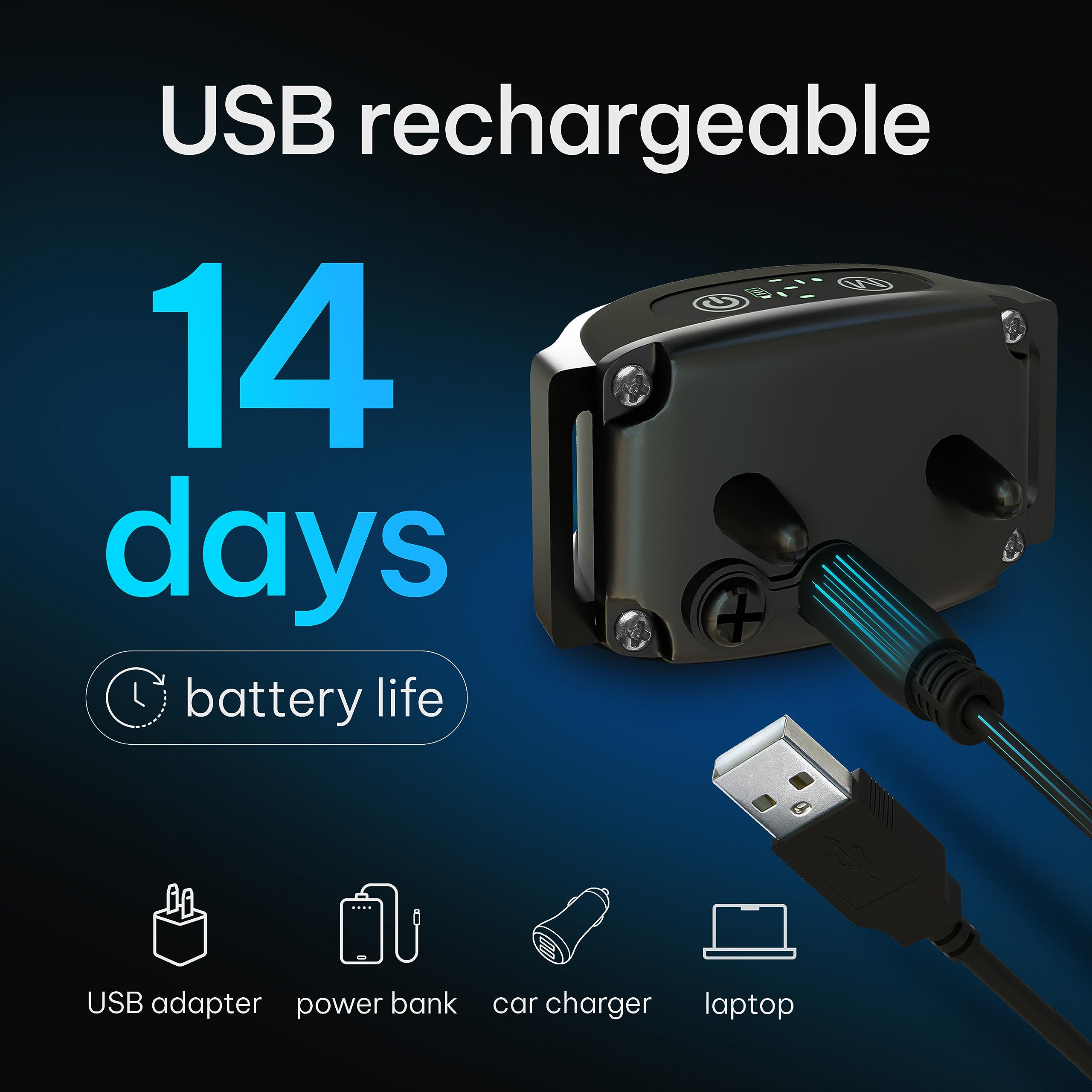 Rechargeable Dog Bark Collar with Beep and Vibration