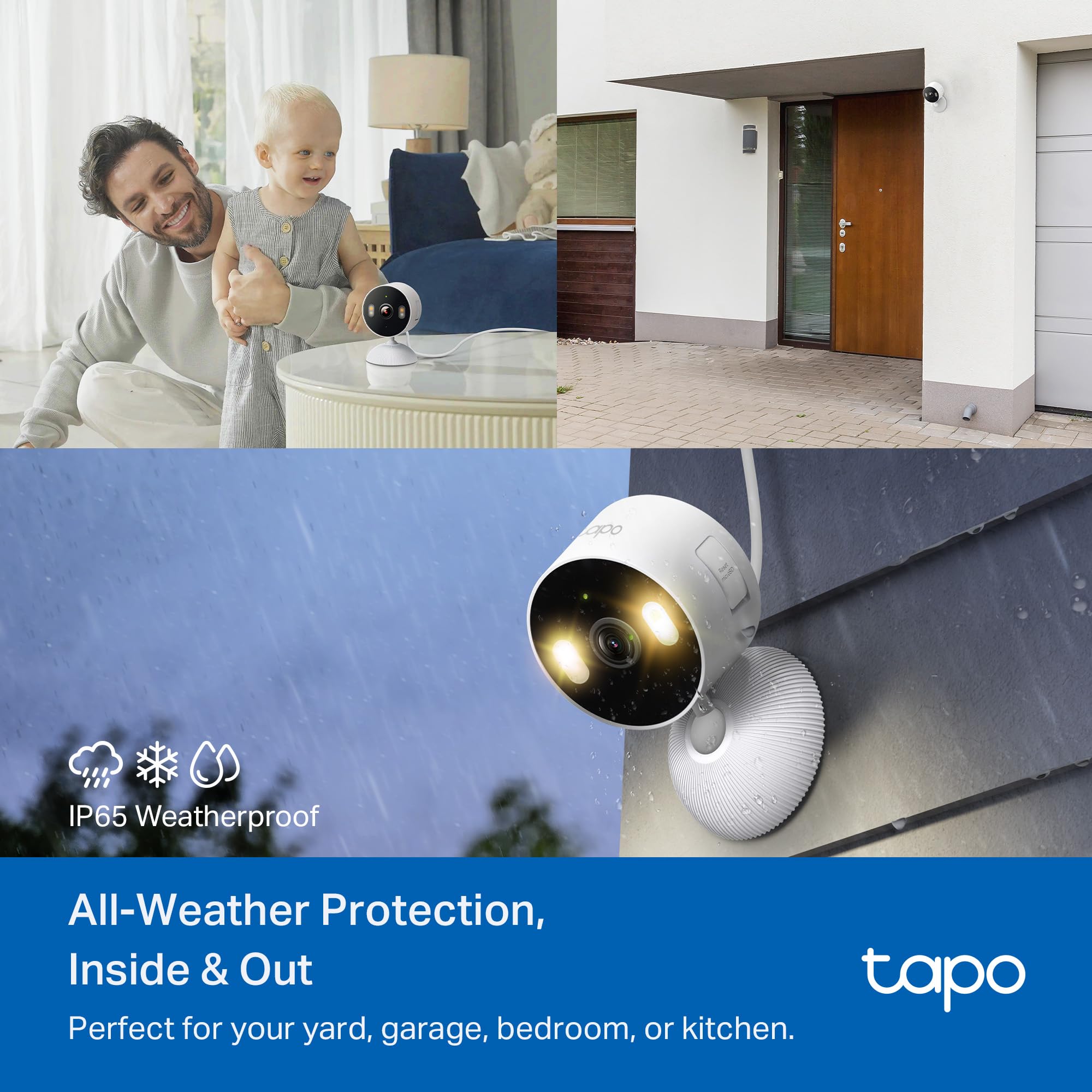 Tapo C100 1080P Indoor Security Camera with Night Vision