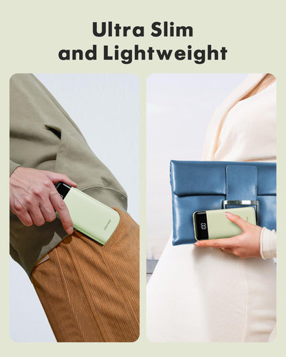 Charmast Slim 10000mAh Power Bank With Built In Cables