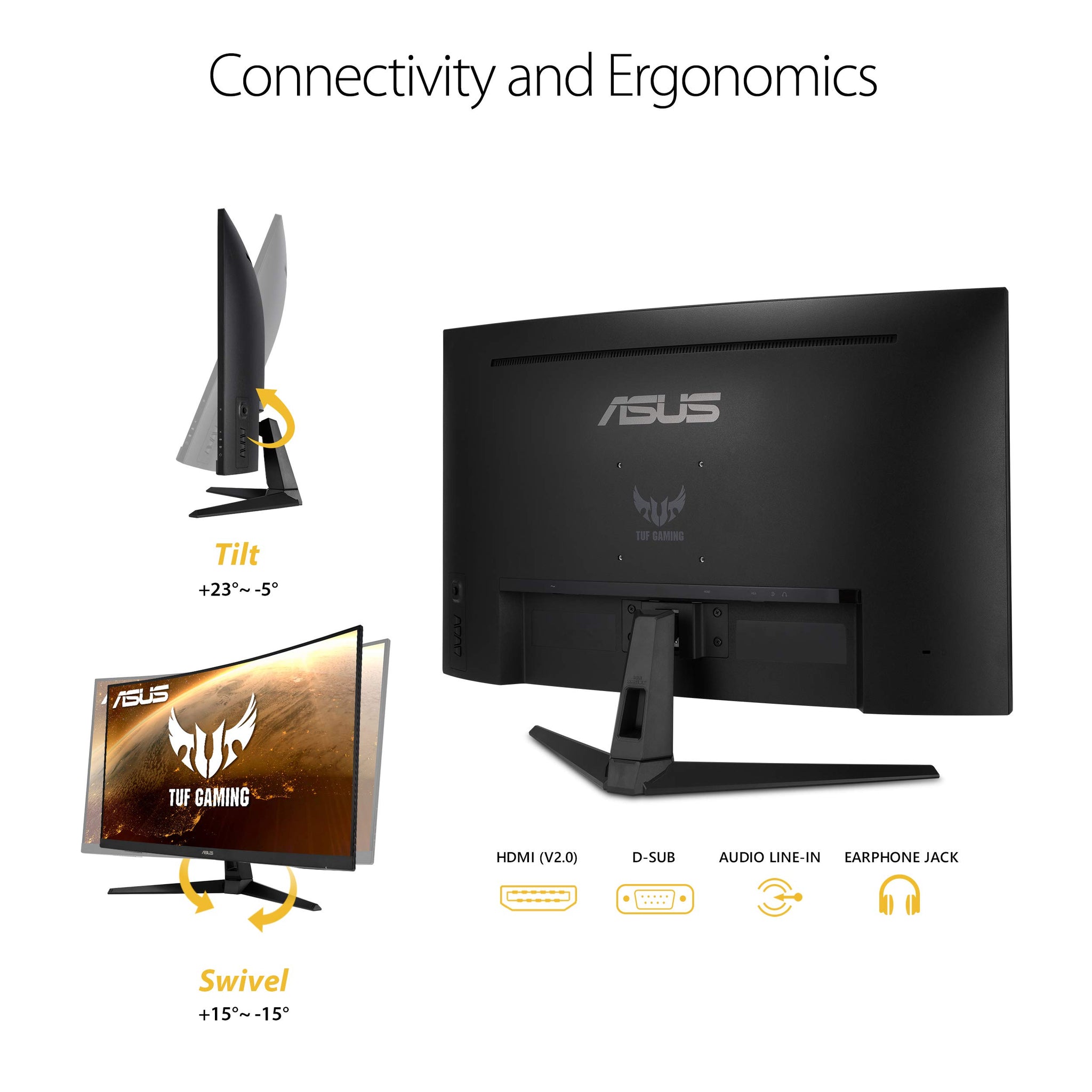 ASUS TUF Gaming 32 Inch Curved Monitor for Smooth Gameplay