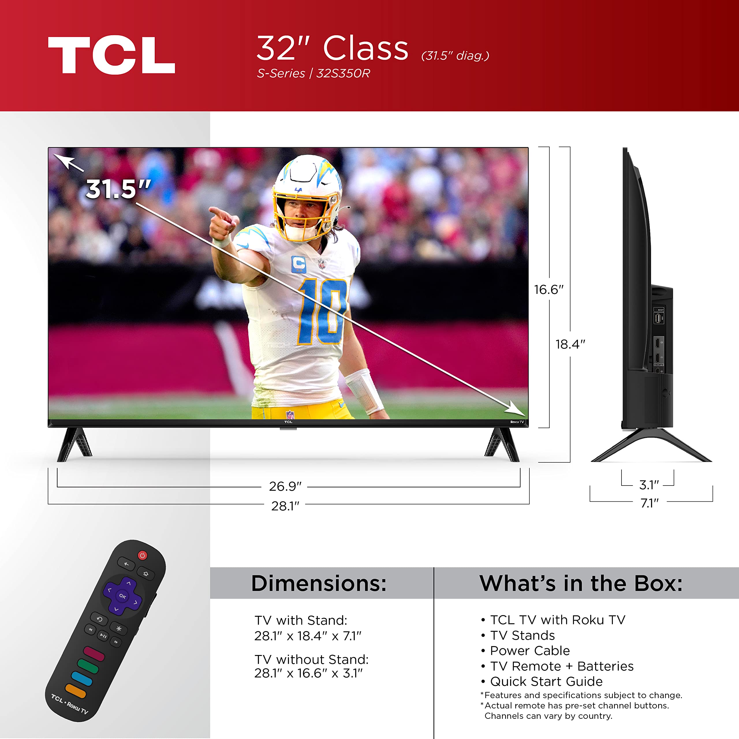 TCL 40 Inch 1080p LED Smart TV with Roku