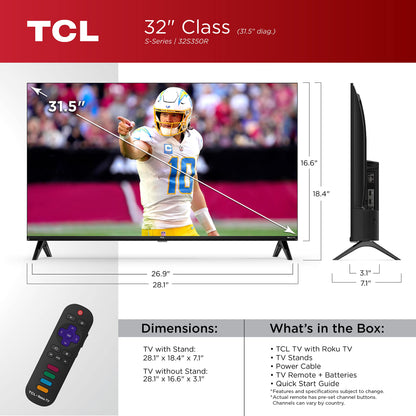 TCL 40 Inch 1080p LED Smart TV with Roku