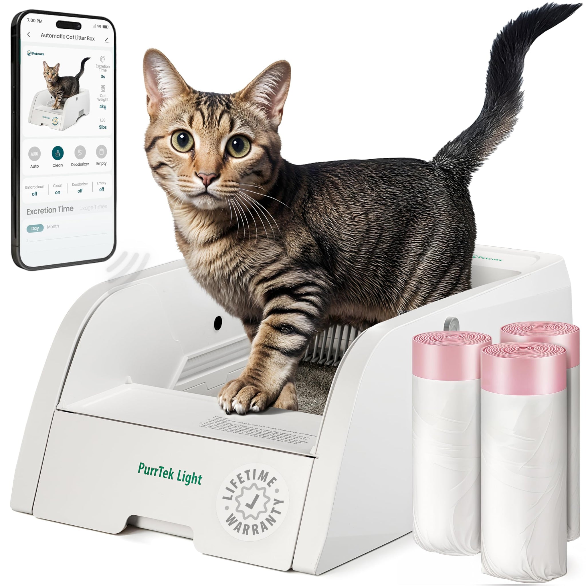 Self Cleaning Litter Box With Smart App Control