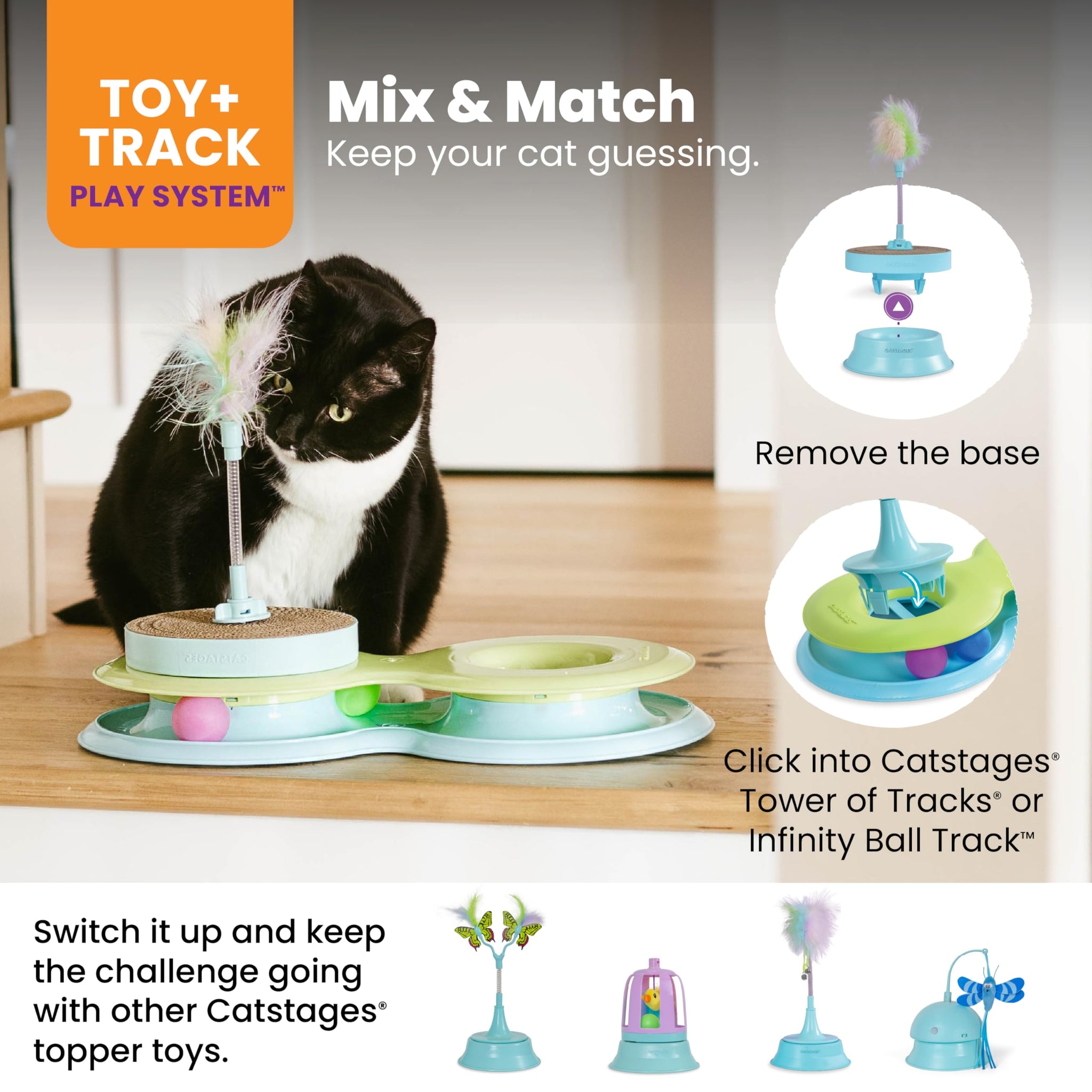 Interactive Flutter Dome Cat Toy for Indoor Play
