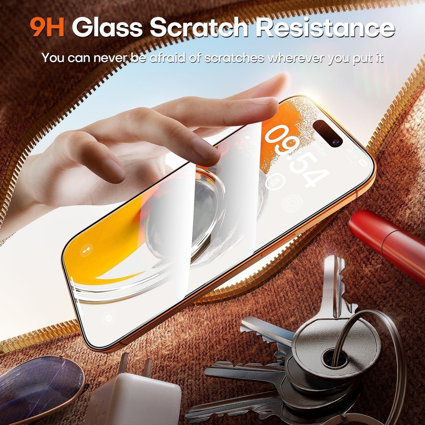 TOCOL iPhone 17 Pro Max Screen Protector 6.9 Inch Glass