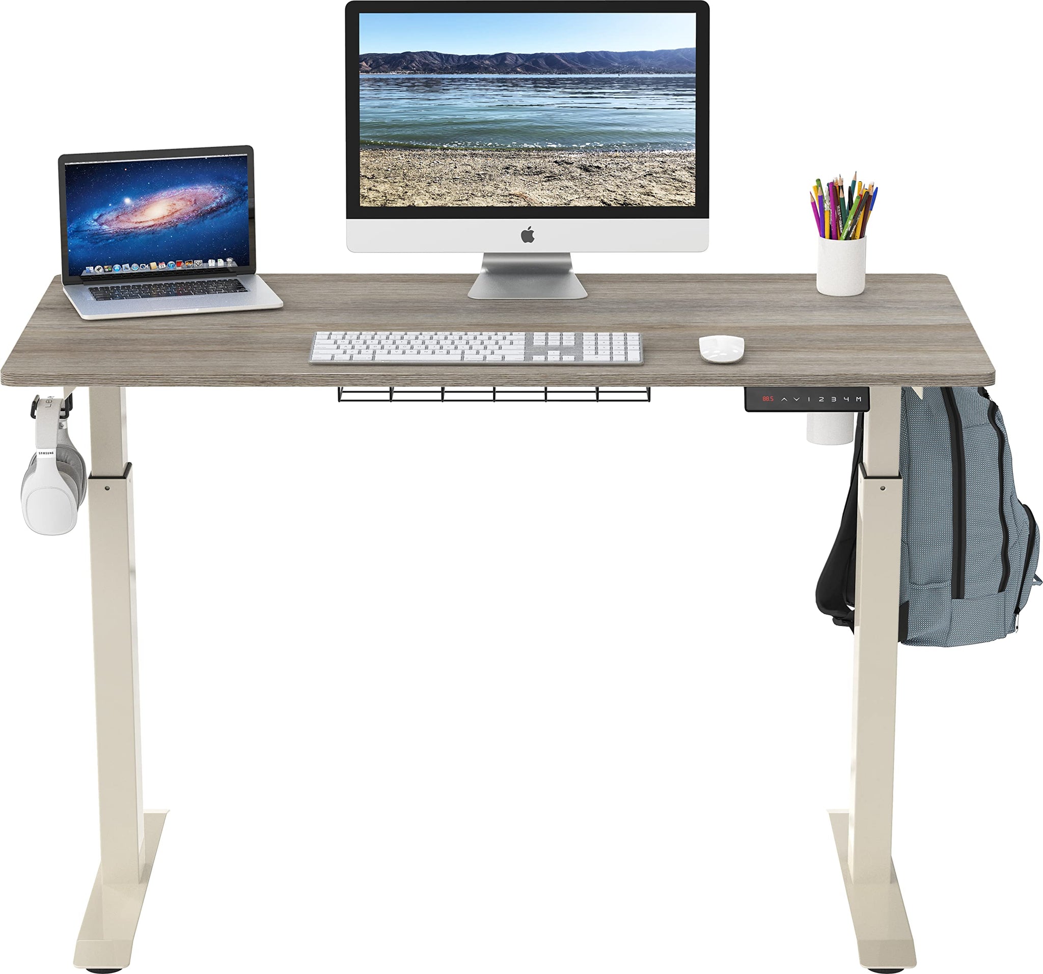 Height Adjustable Standing Desk with Memory Preset Feature