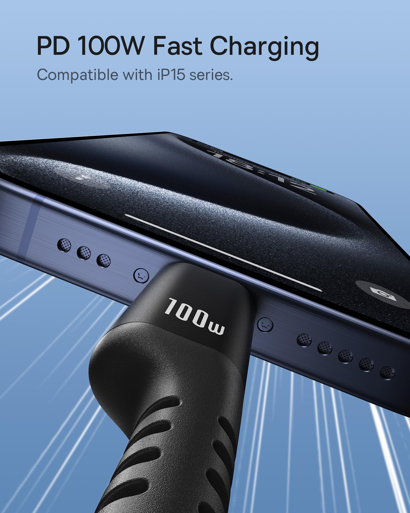 Baseus 100W Retractable USB Type C Charger Cable