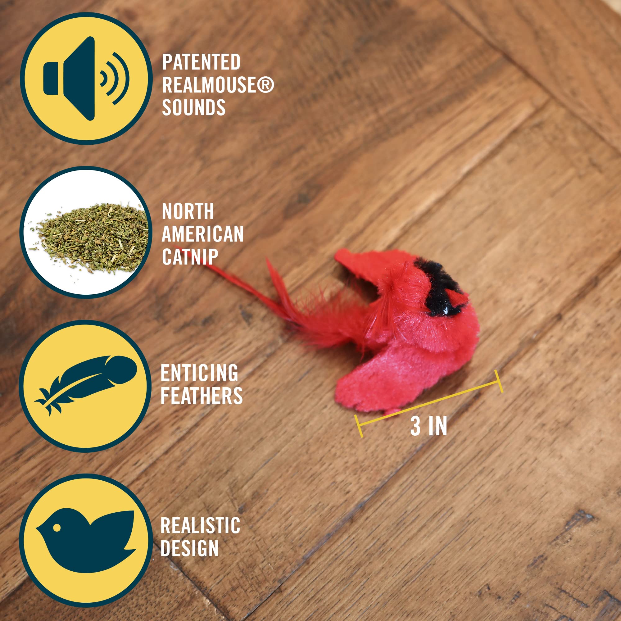 Interactive Cat Toys with Realistic Bird Sounds