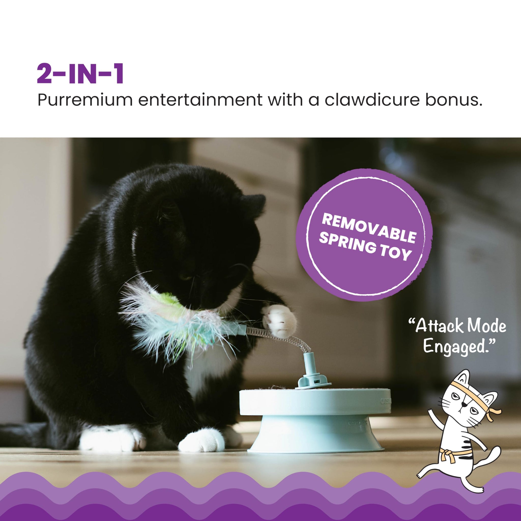 Interactive Flutter Dome Cat Toy for Indoor Play