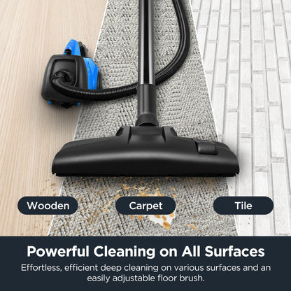 Eureka 3670M Canister Vacuum Lightweight For Carpets Yellow