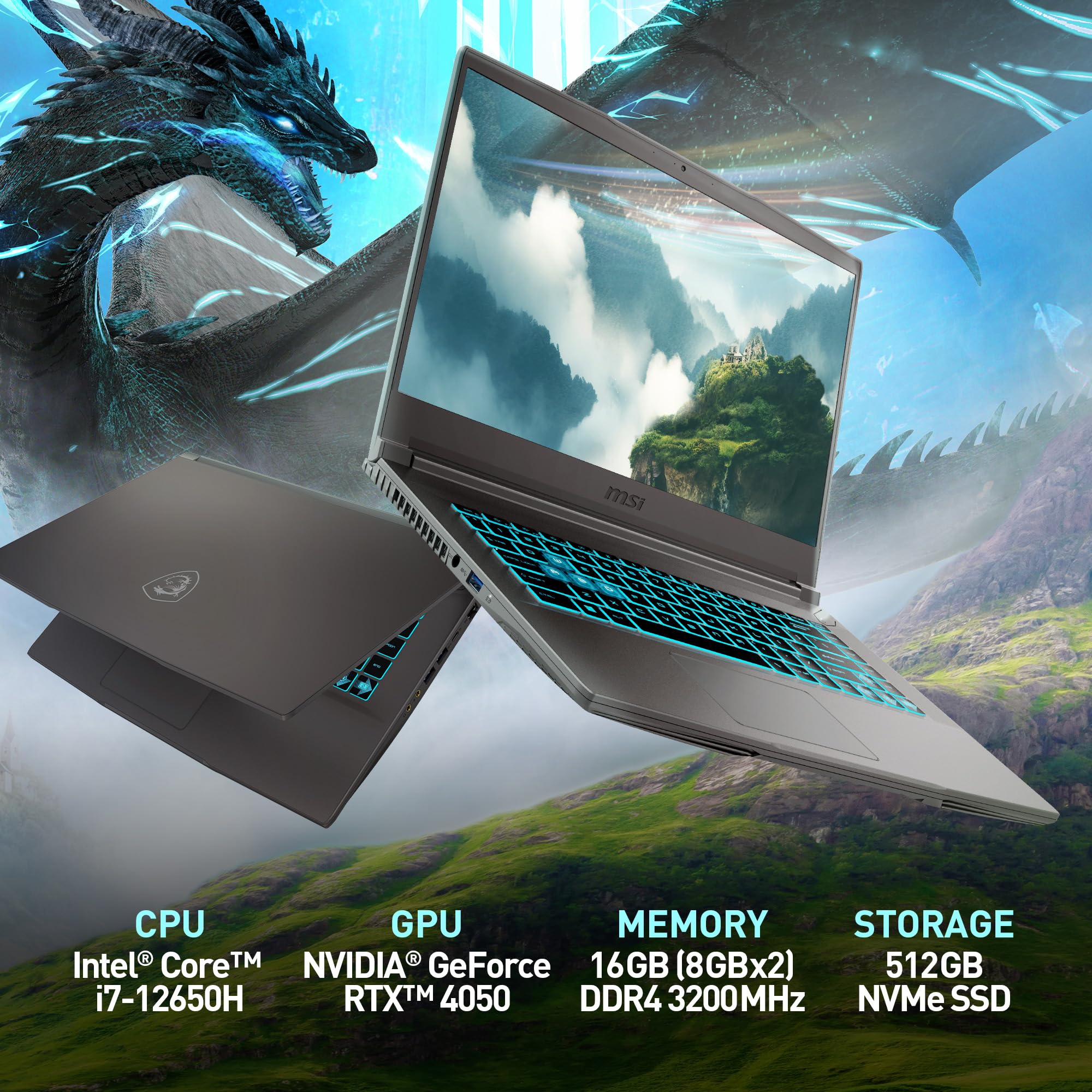 MSI Thin 15 Gaming Laptop with 144Hz FHD Display
