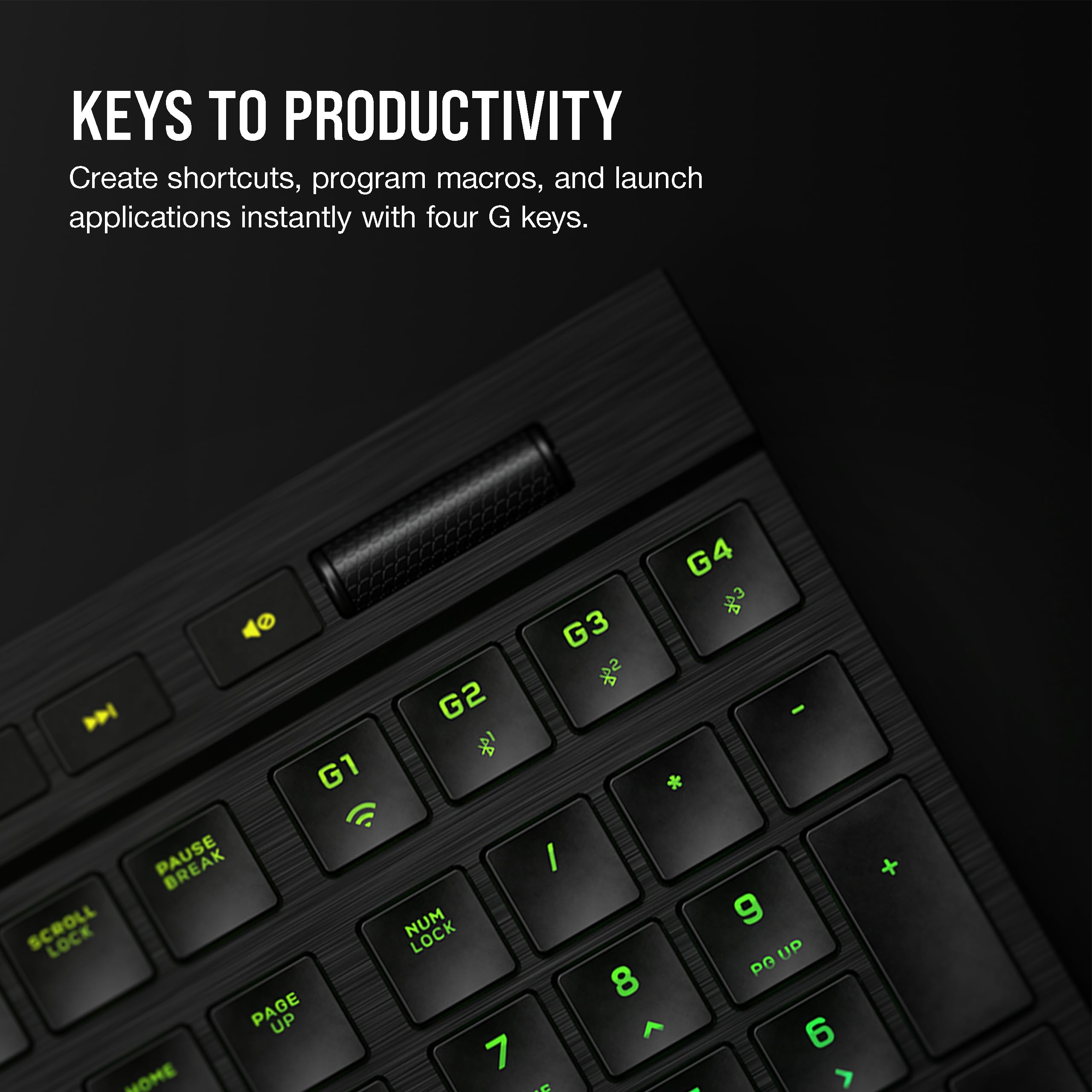 Corsair K100 RGB Gaming Keyboard with Hyper-Processing Technology