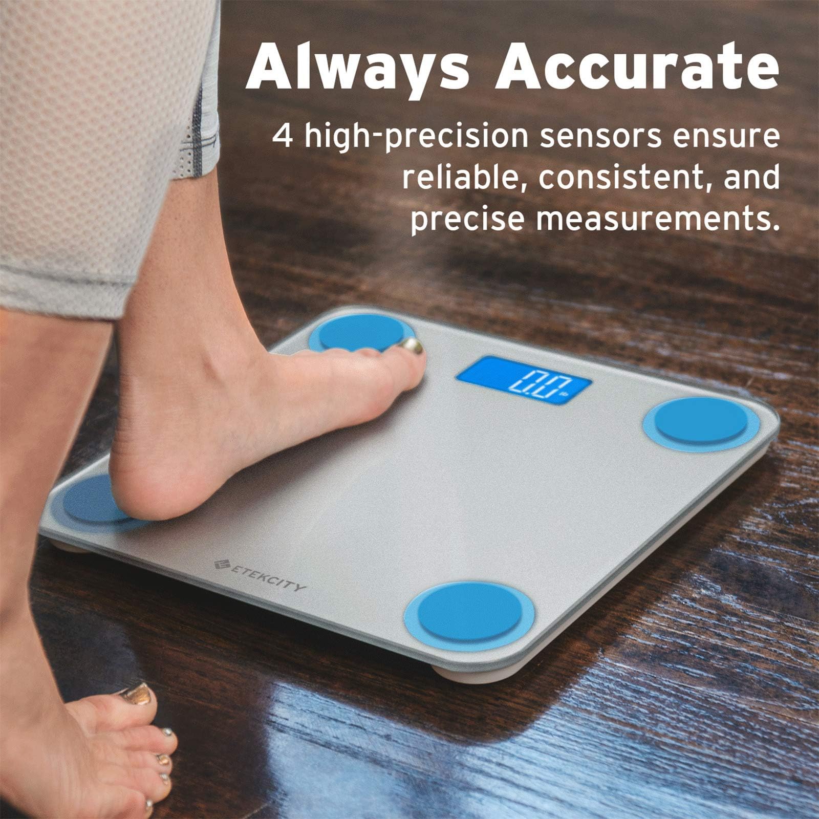 Smart Body Weight Scale with Accurate BMI Tracking