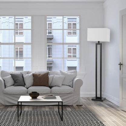 Modern 58 Inch Floor Lamp with Geometric Design