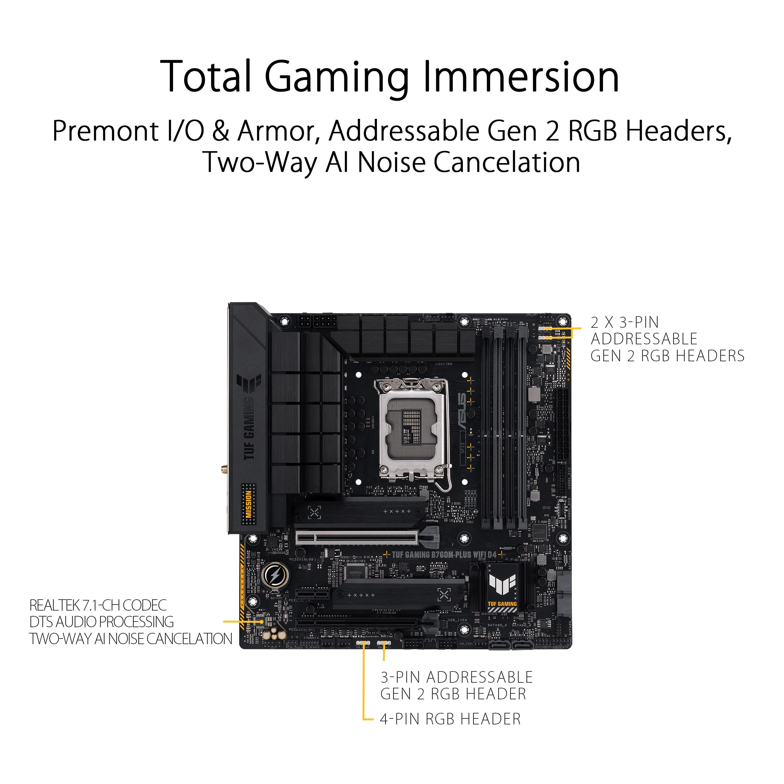 ASUS TUF Gaming B760 Plus WiFi Motherboard for Ultimate Performance