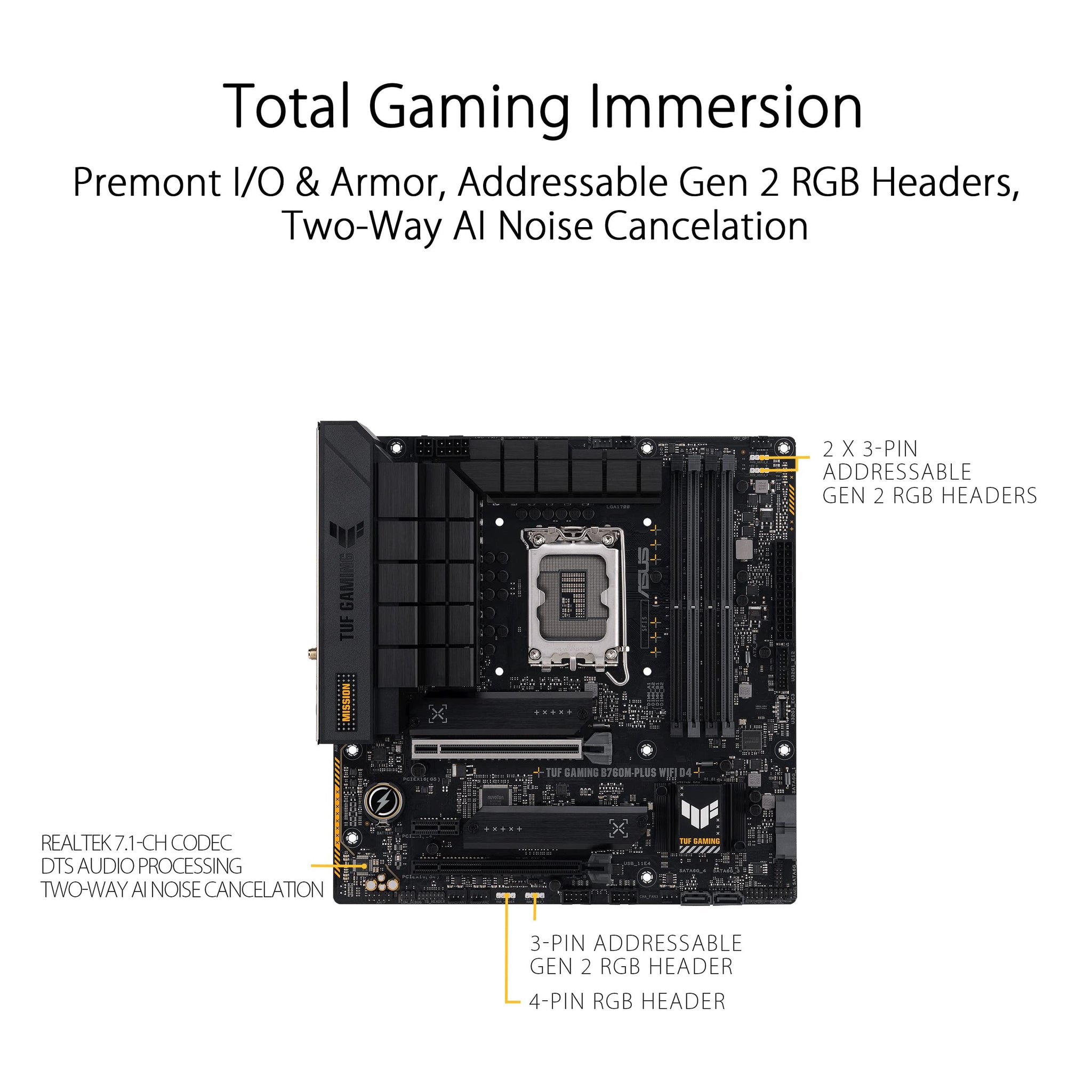 ASUS TUF Gaming B760 Plus WiFi Motherboard for Ultimate Performance