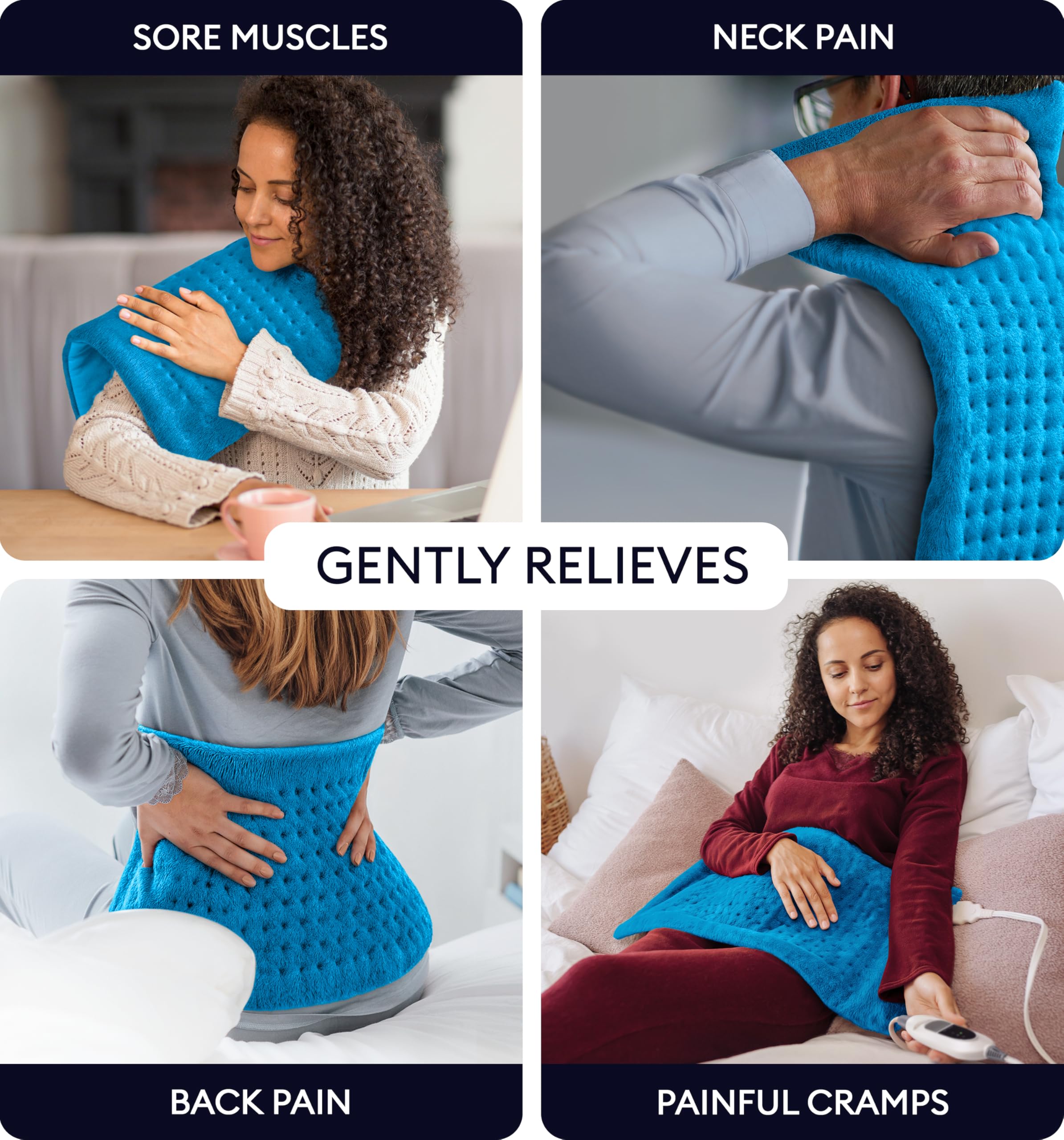 Geniani Large Electric Heating Pad for Pain Relief