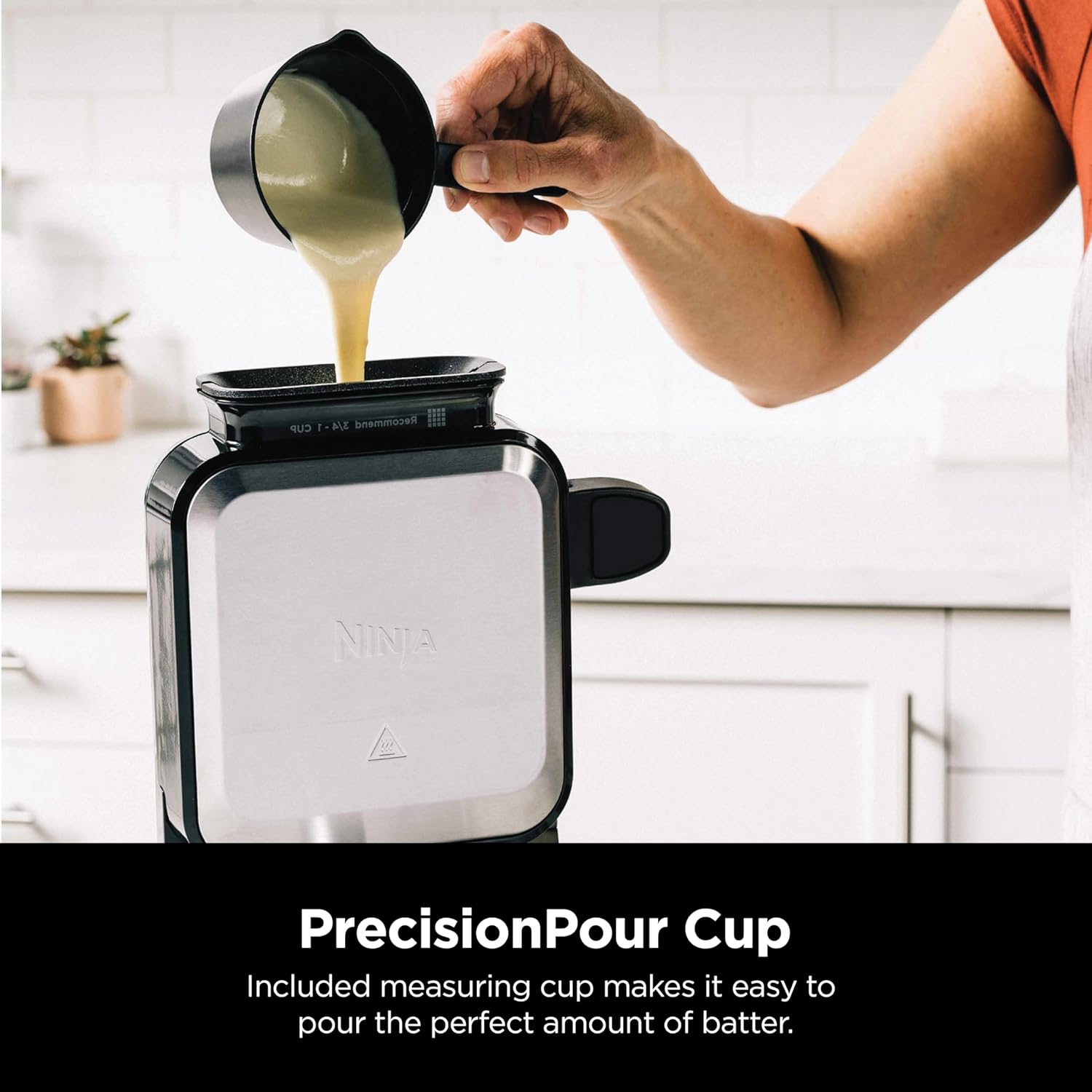 Ninja NeverStick Belgian Waffle Maker with Vertical Design