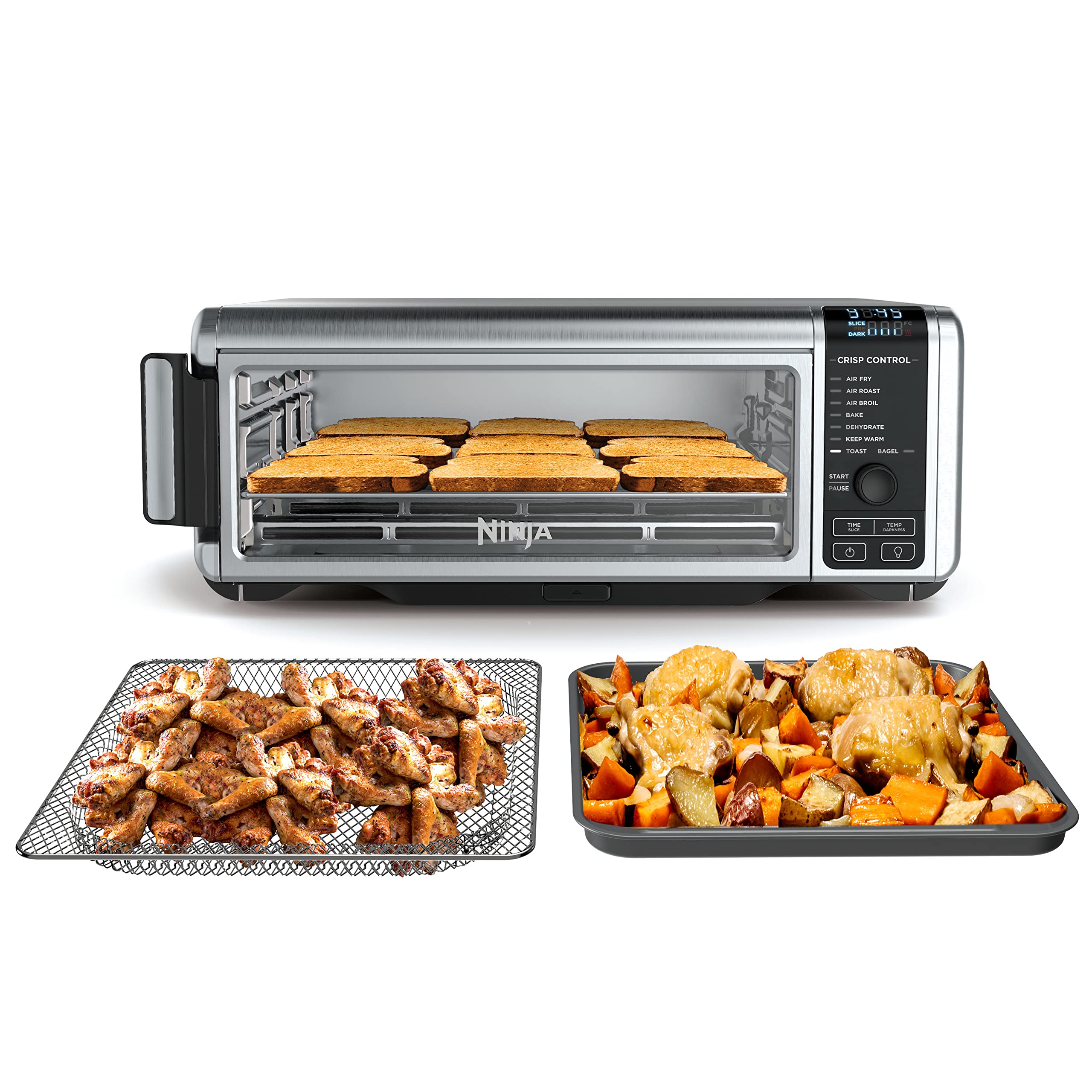 Ninja Flip Toaster Oven and Air Fryer Space Saving Design