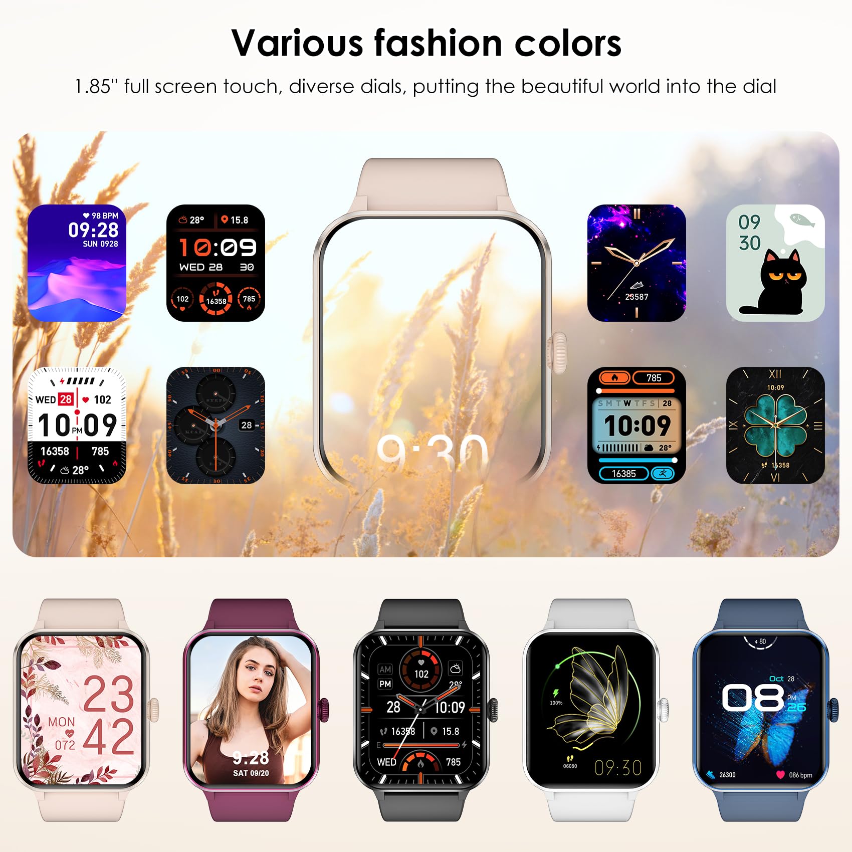 Smartwatch With Health Monitoring For Android And iOS
