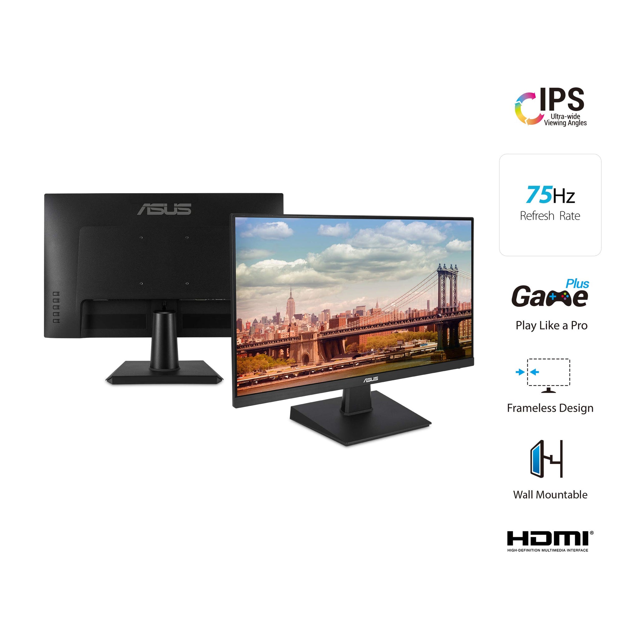 ASUS 23.8 Inch Full HD Monitor with Eye Care Technology