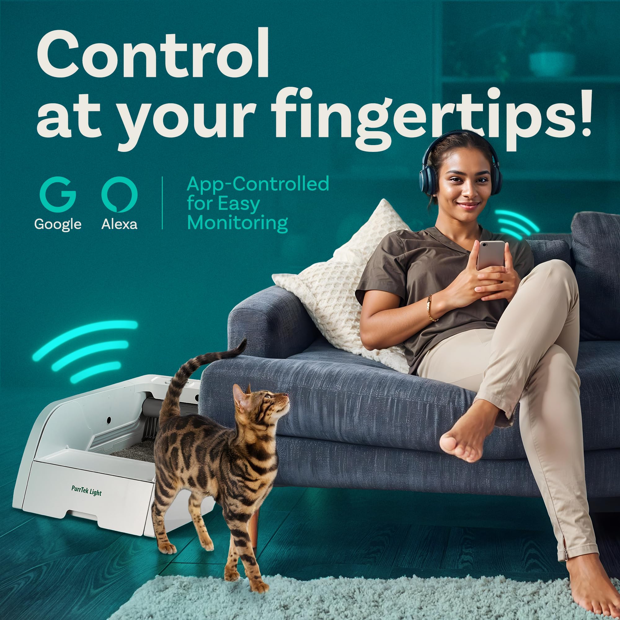 Self Cleaning Litter Box With Smart App Control