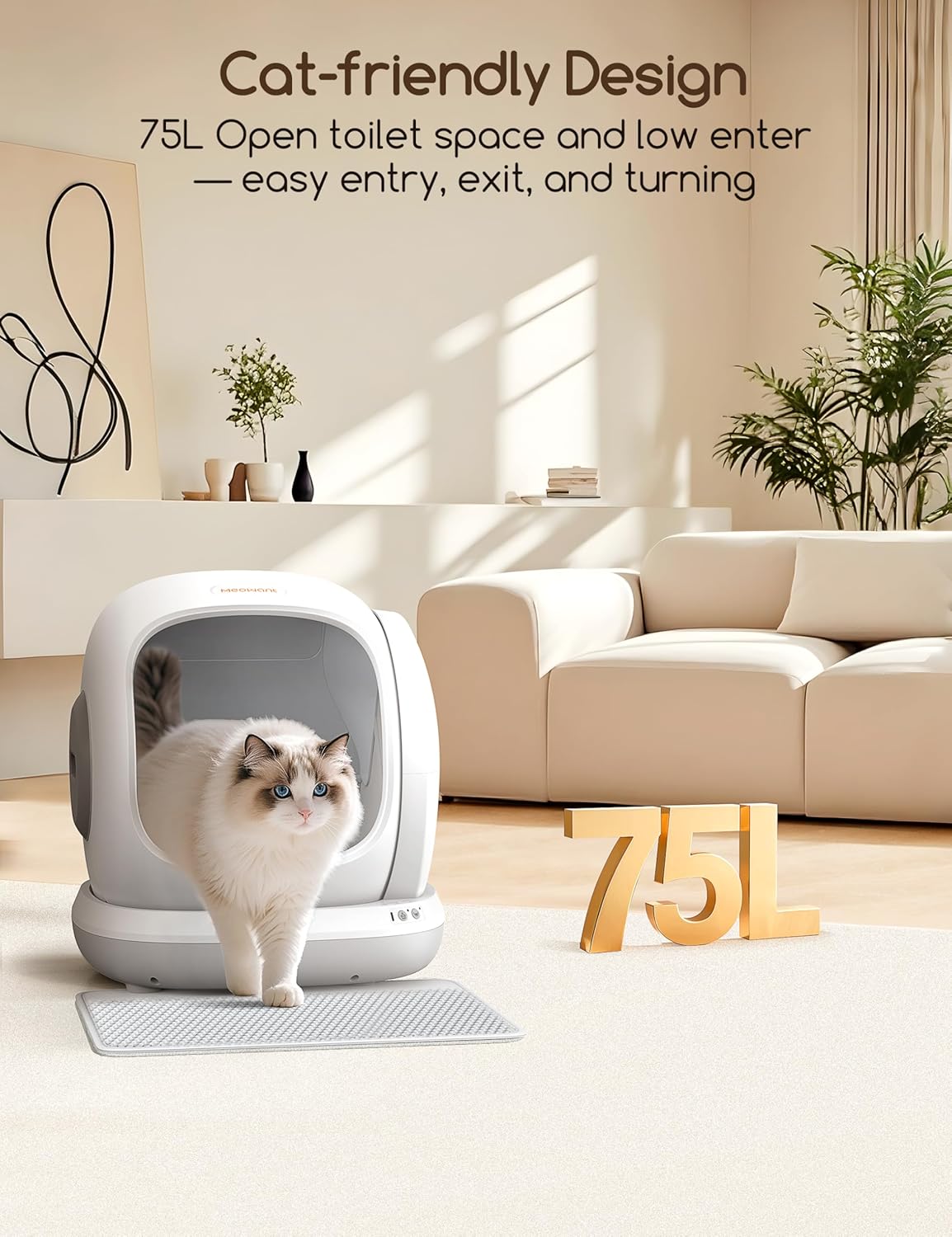 Automatic Self Cleaning Litter Box for Multi Cats