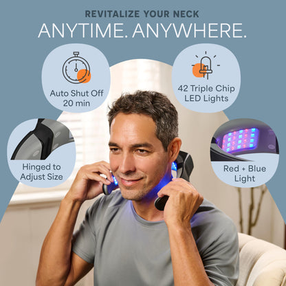 Compact Rechargeable Red Light Therapy Neck Device