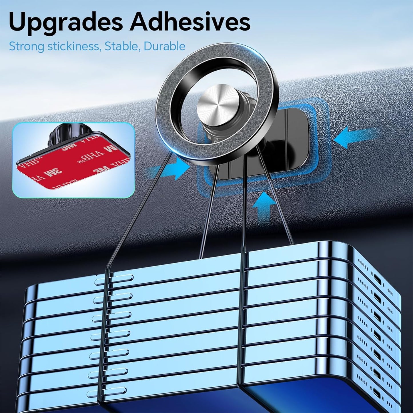 Kaistyle MagSafe Car Mount 360 Rotation 20 Strong Magnets