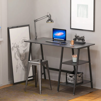 SHW 43 Inch Home Office Desk with Open Storage
