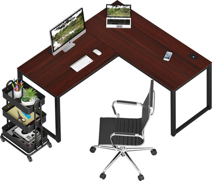 Commercial-Grade L-Shape Corner Desk for Efficient Workspaces