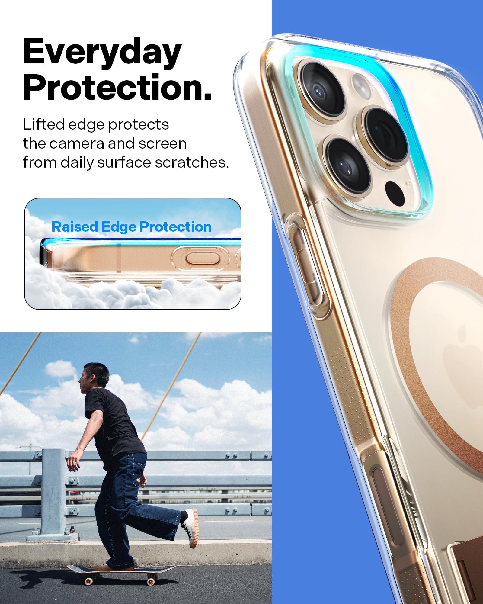 Ultra Clear Kickstand Case for iPhone 16 Pro Max