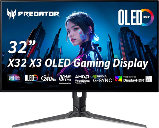 Acer Predator X32 X3 31.5 Inch OLED Gaming Monitor