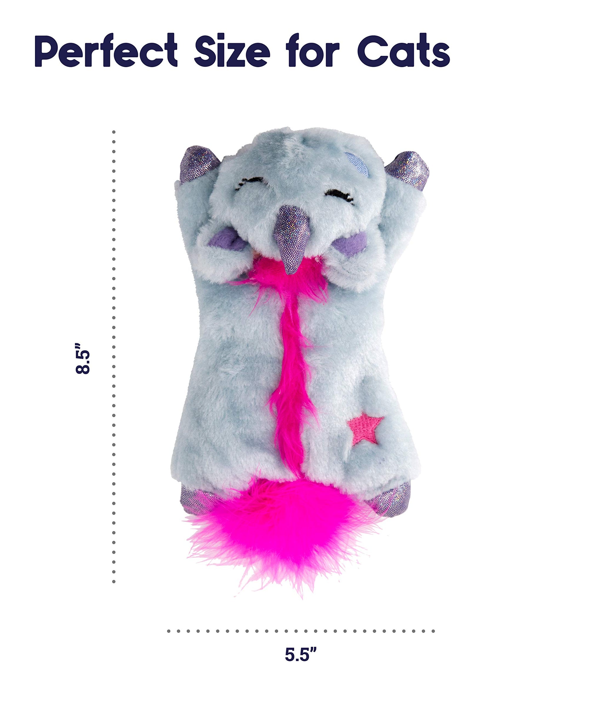 Calming Cat Toy with Purring Sound for Stress Relief