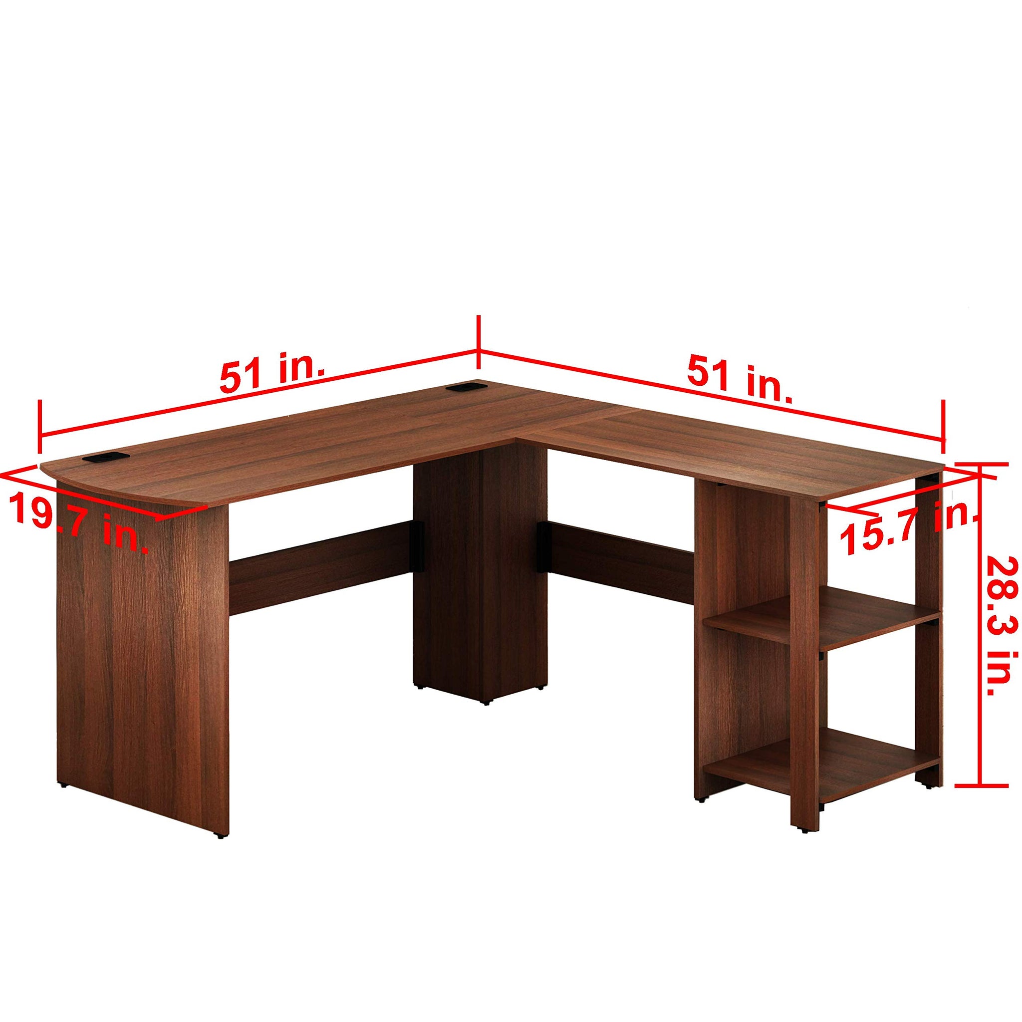 L Shaped Home Office Desk with Storage Solutions