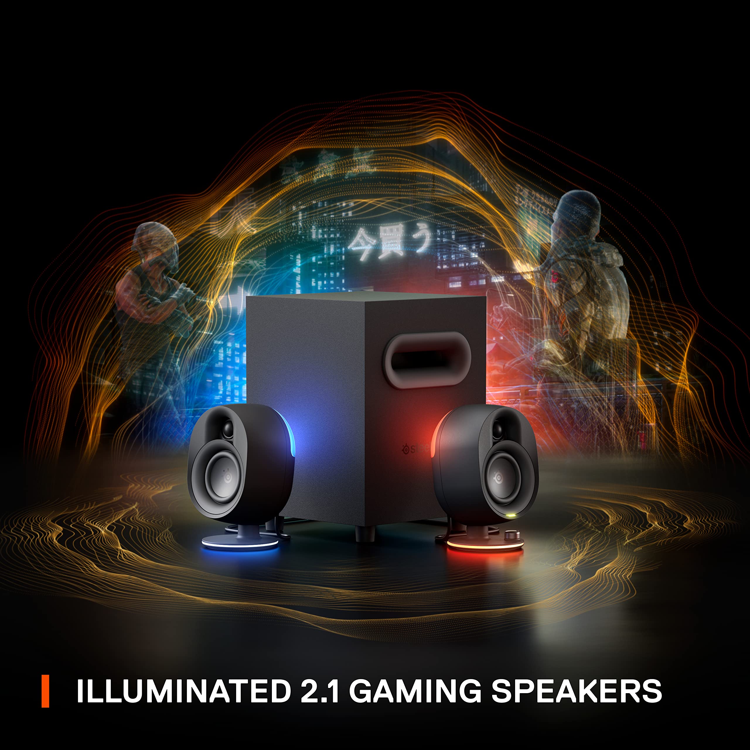 SteelSeries Arena 3 Gaming Speakers with Immersive Audio