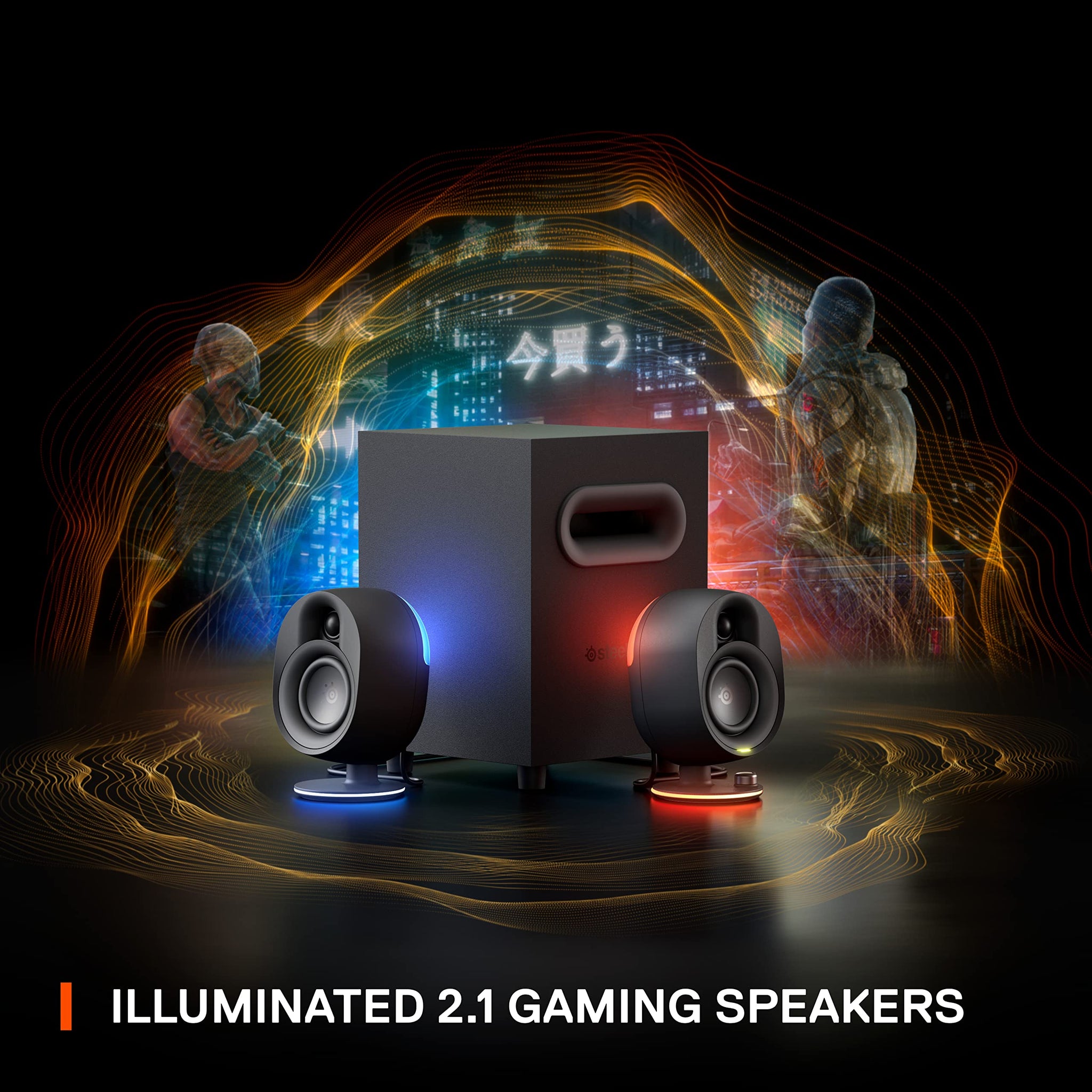 SteelSeries Arena 3 Gaming Speakers with Immersive Audio