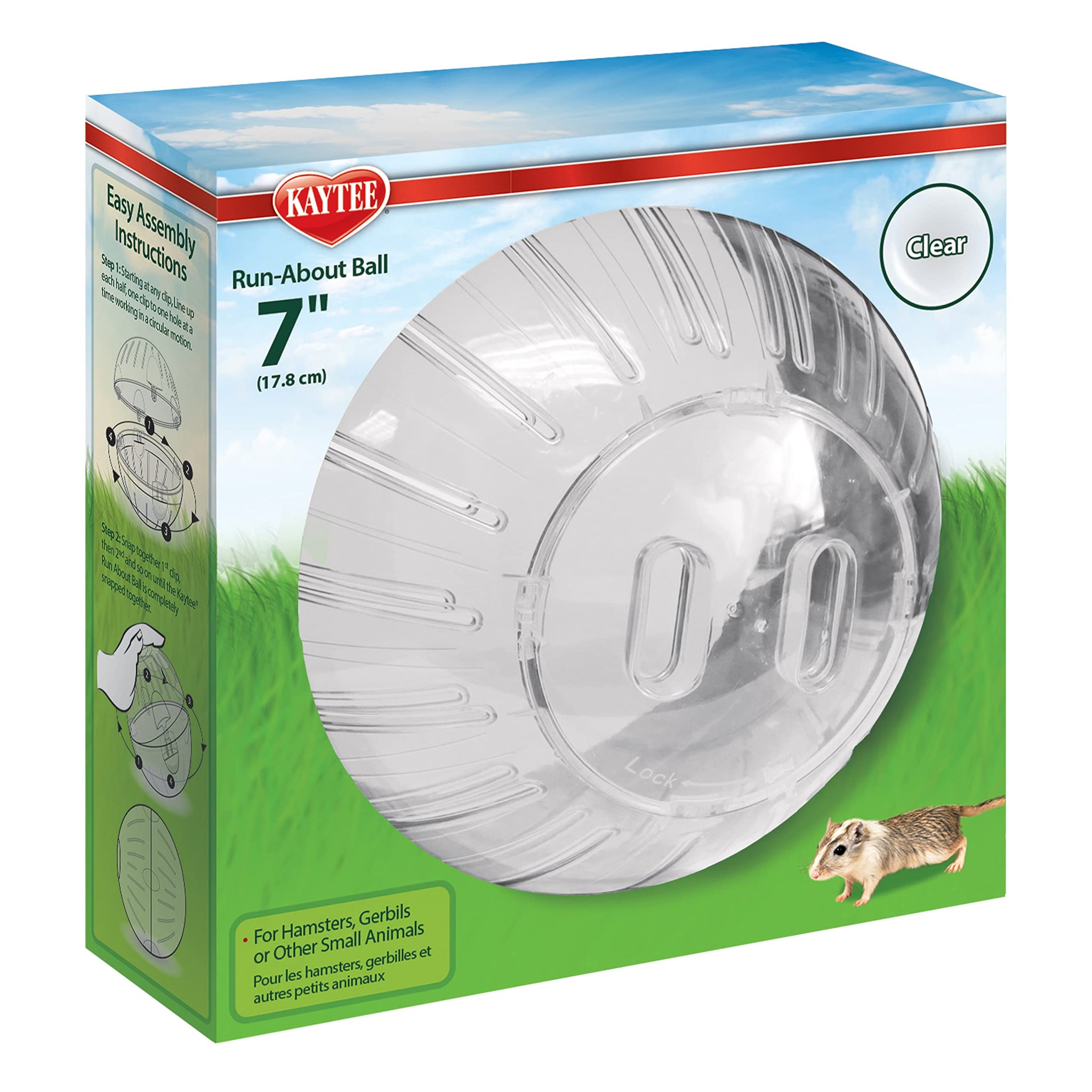 Kaytee 5 Inch Clear Exercise Ball for Dwarf Hamsters
