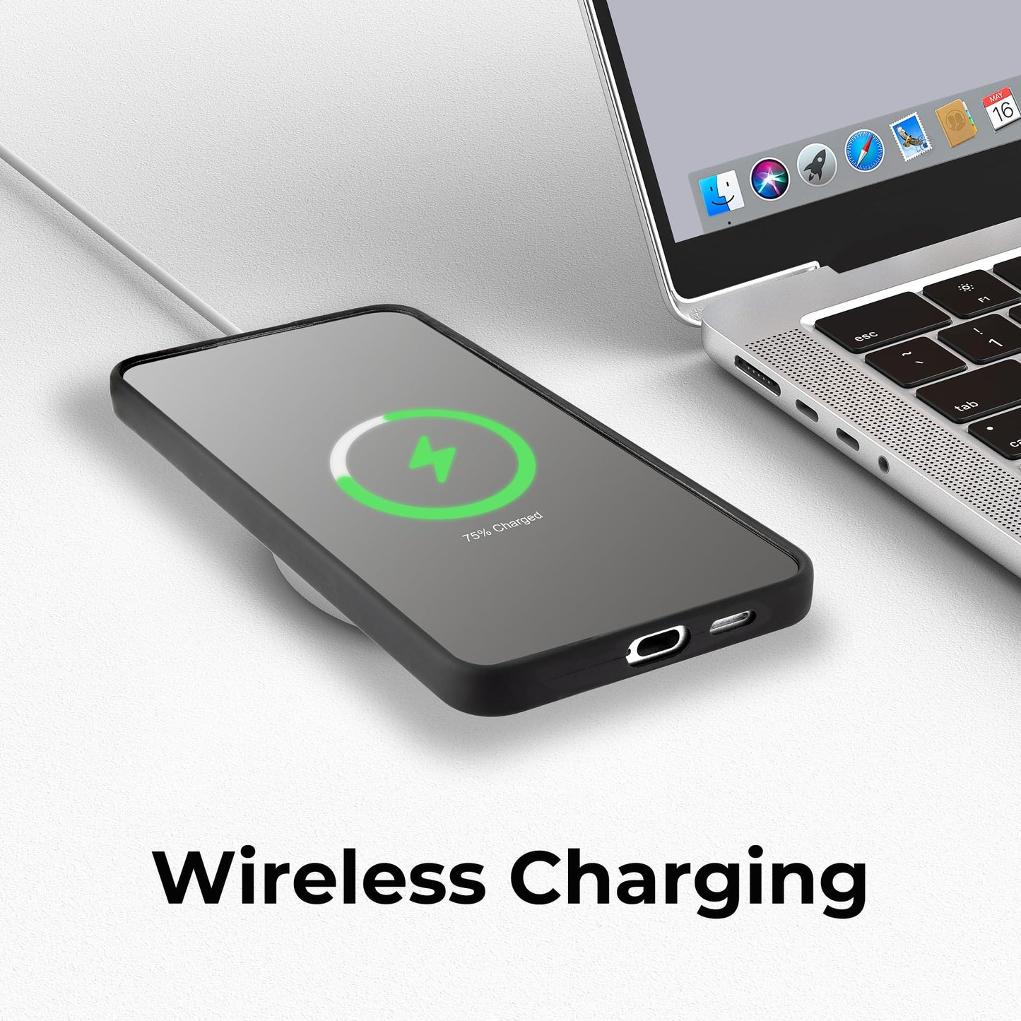 Samsung Galaxy A16 5G Case Black Line Art Floral Rose Pattern Heavy Duty PC