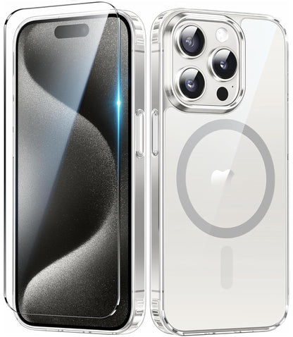 FNTCASE Clear Case For iPhone 17 Pro Max Screen Protector