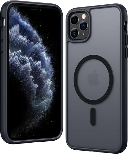 FNTCASE IPhone 16 Case Clear Magnetic MagSafe Screen Protector Drop Proof Rugged