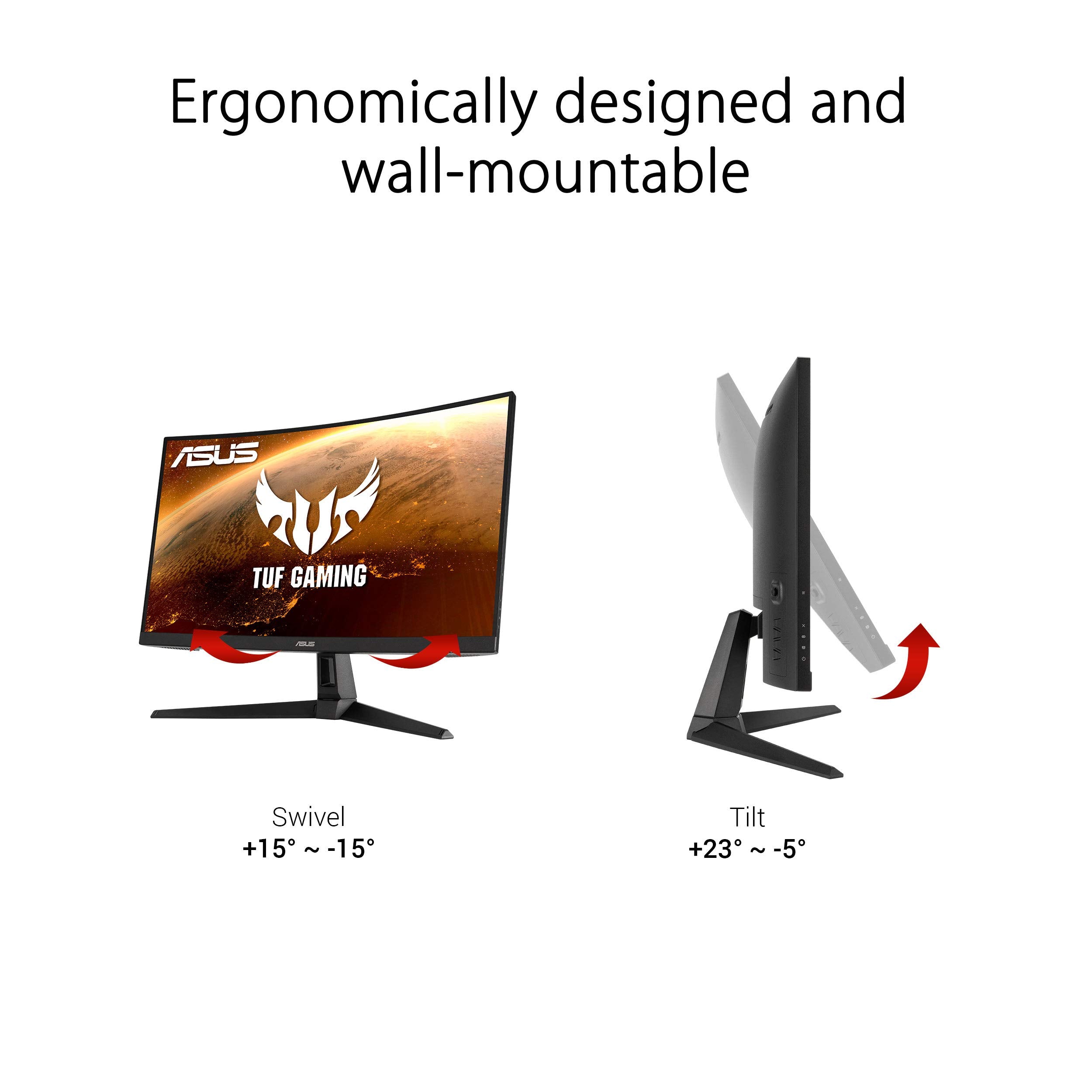ASUS TUF Gaming 32 Inch Curved Monitor for Smooth Gameplay