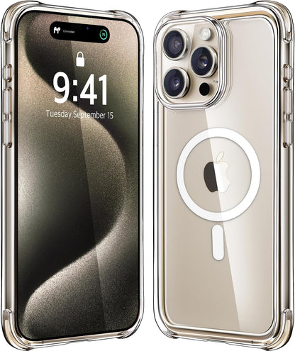 Mkeke Clear Case for iPhone 17 Pro Max Shockproof Bumper