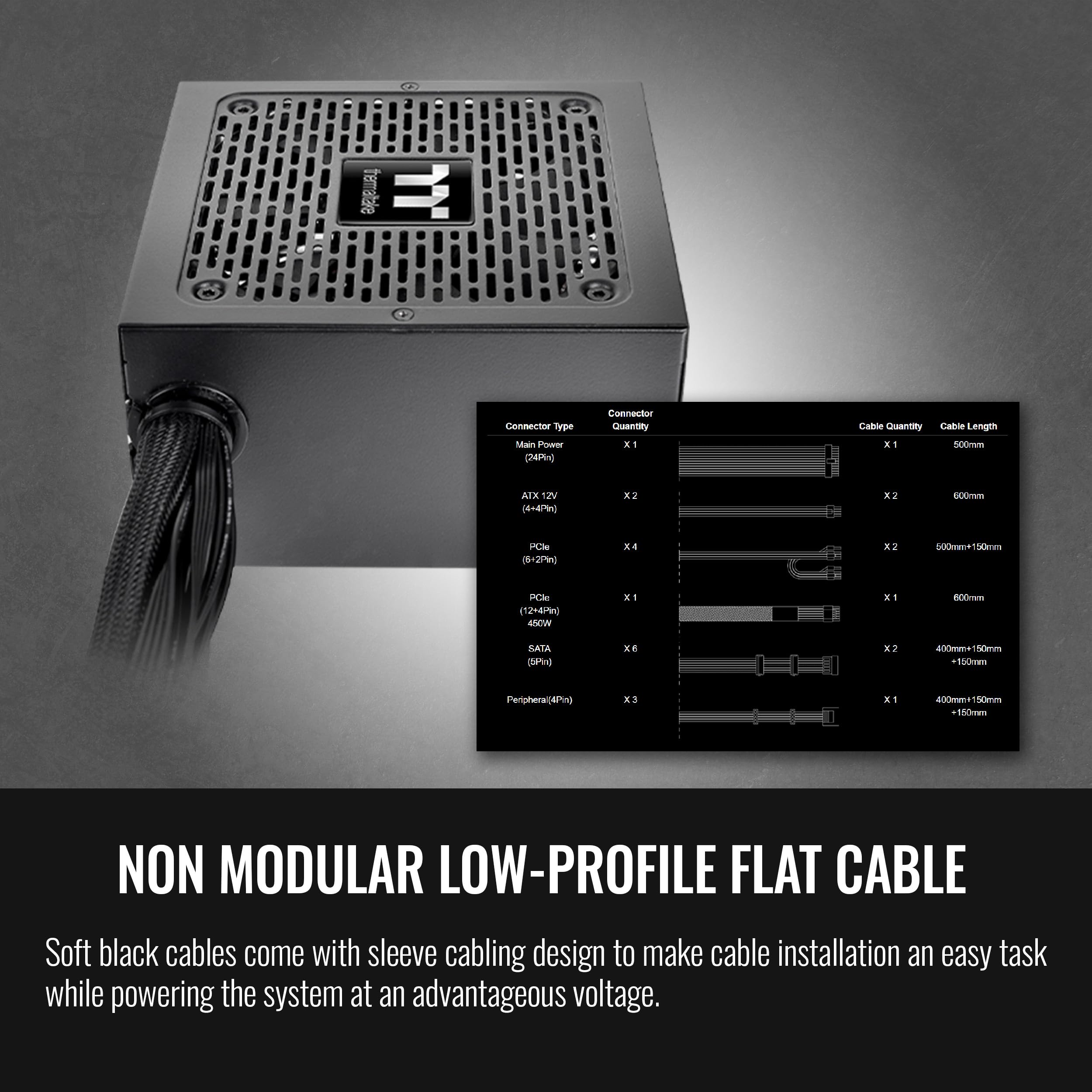 Thermaltake Smart 500W Power Supply with Quiet Fan